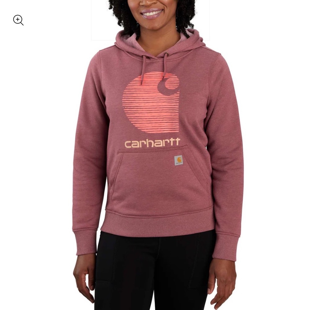 Carhartt Rain Defender Relaxed Fit Mid Weight “C” Logo Graphic Sweatshirt Large